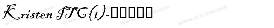 Kristen ITC(1)字体转换